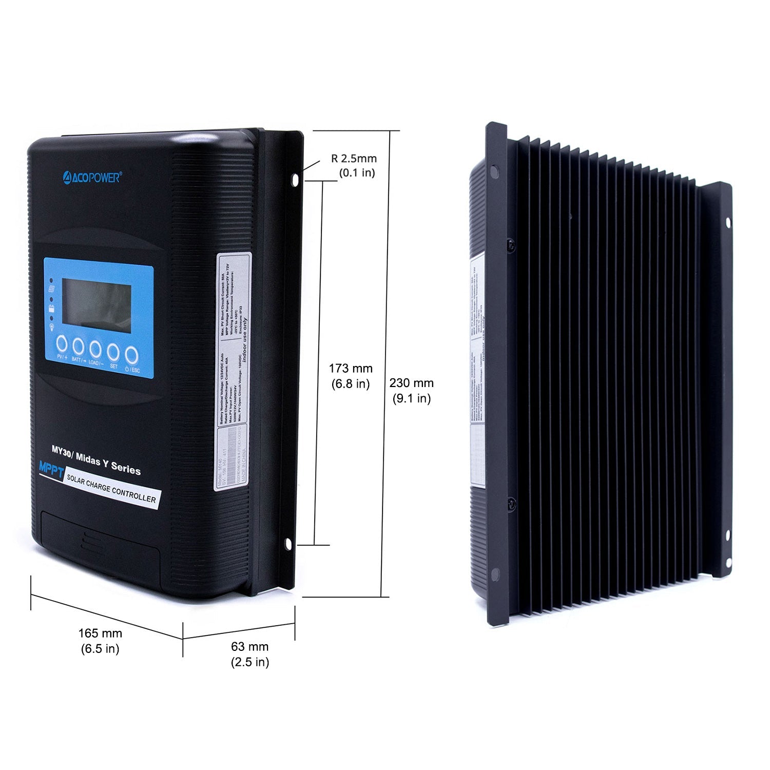 Midas 30 Amp MPPT Solar Charge Controller